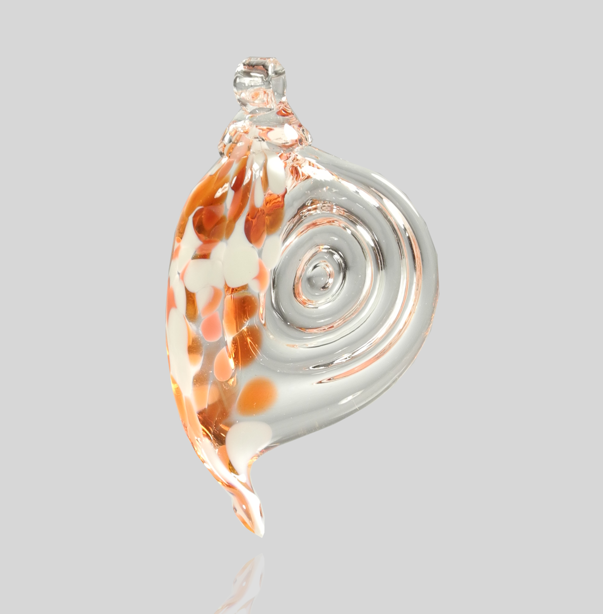 Shell Ornament - Glass Art - Kingston Glass Studio - Blown Glass - Glass Blowing