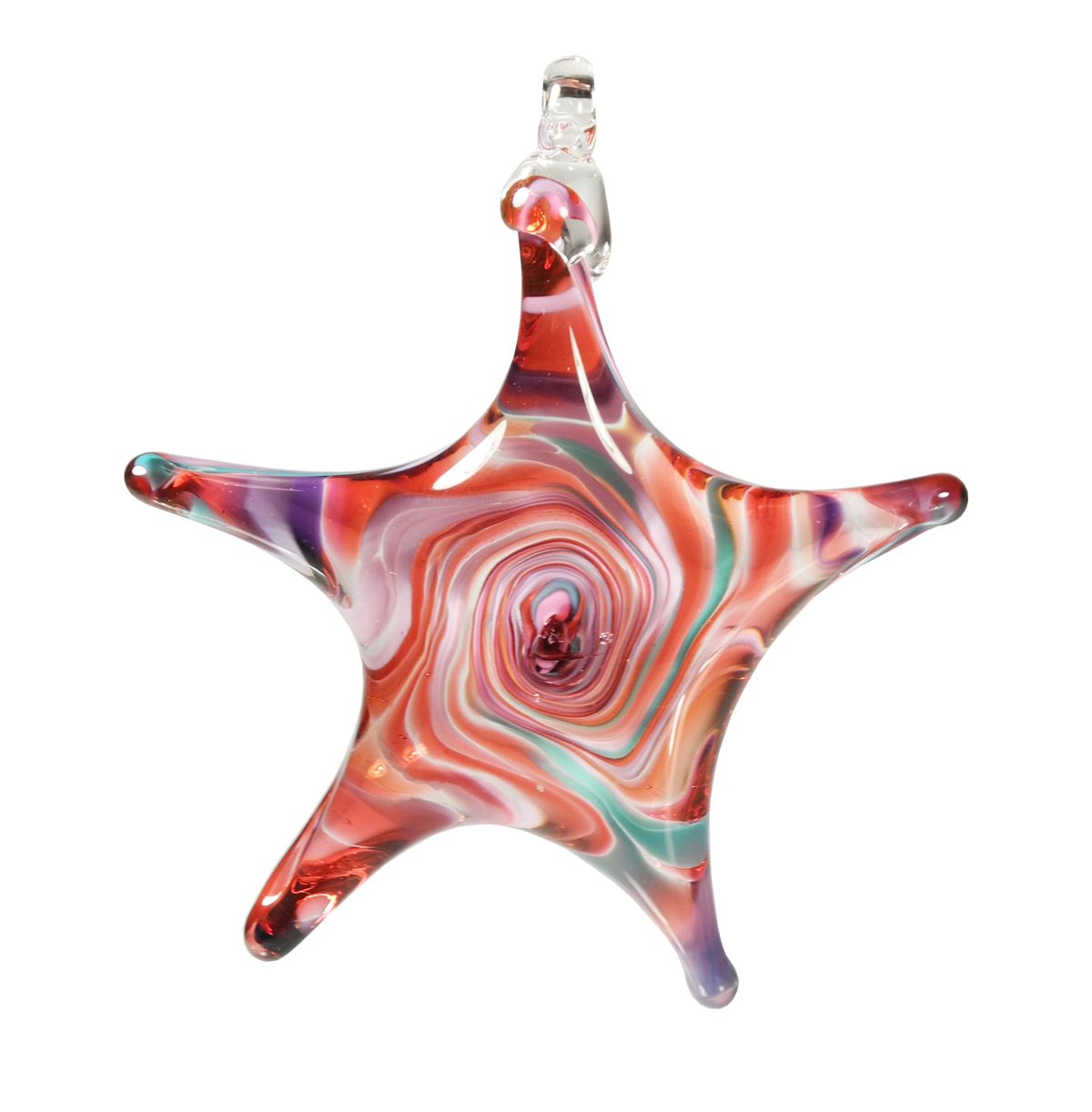 Star Ornament - Glass Art - Kingston Glass Studio - Blown Glass - Glass Blowing