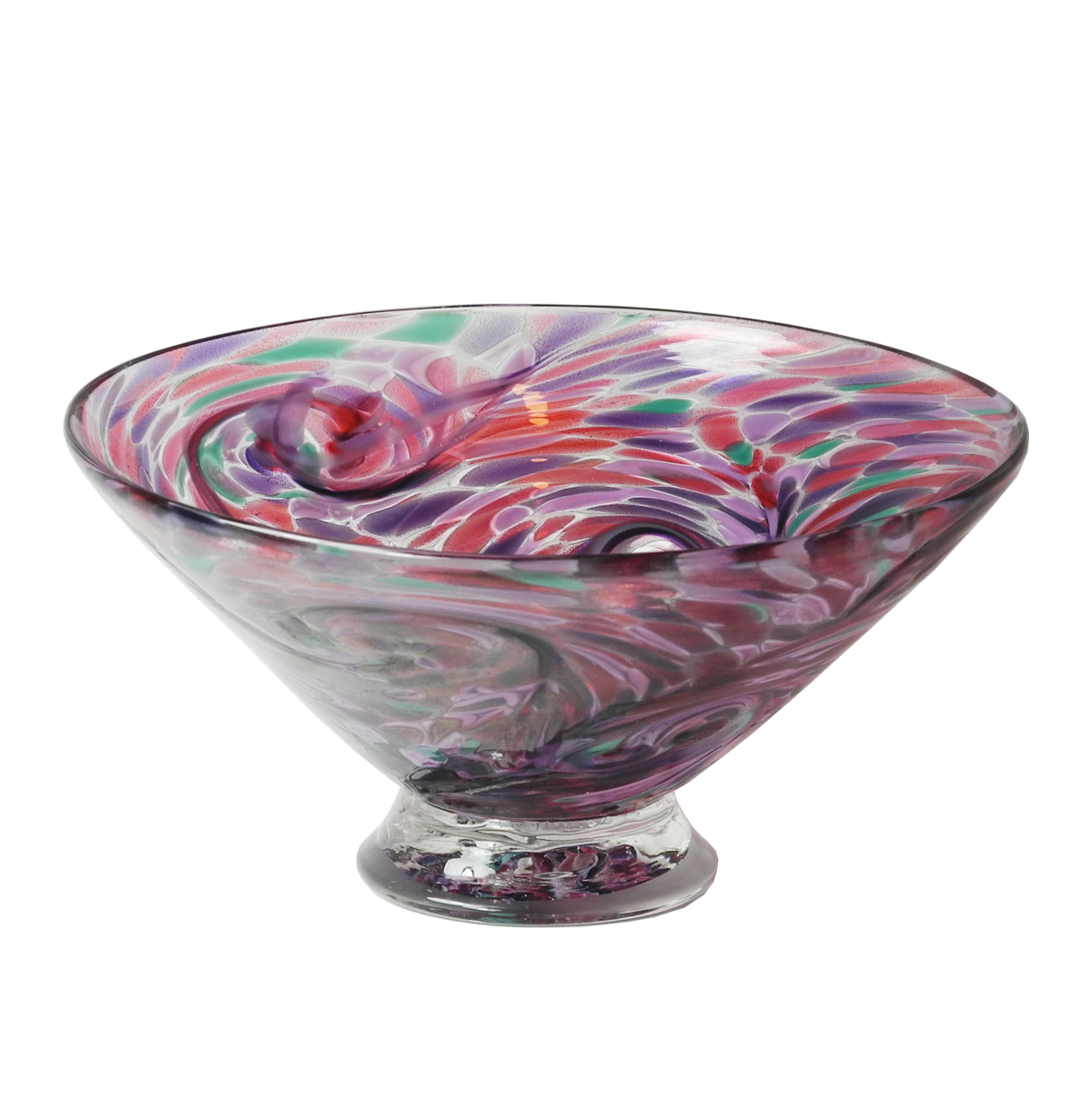 Bright Starry Bowls - Glass Art - Kingston Glass Studio - Blown Glass - Glass Blowing