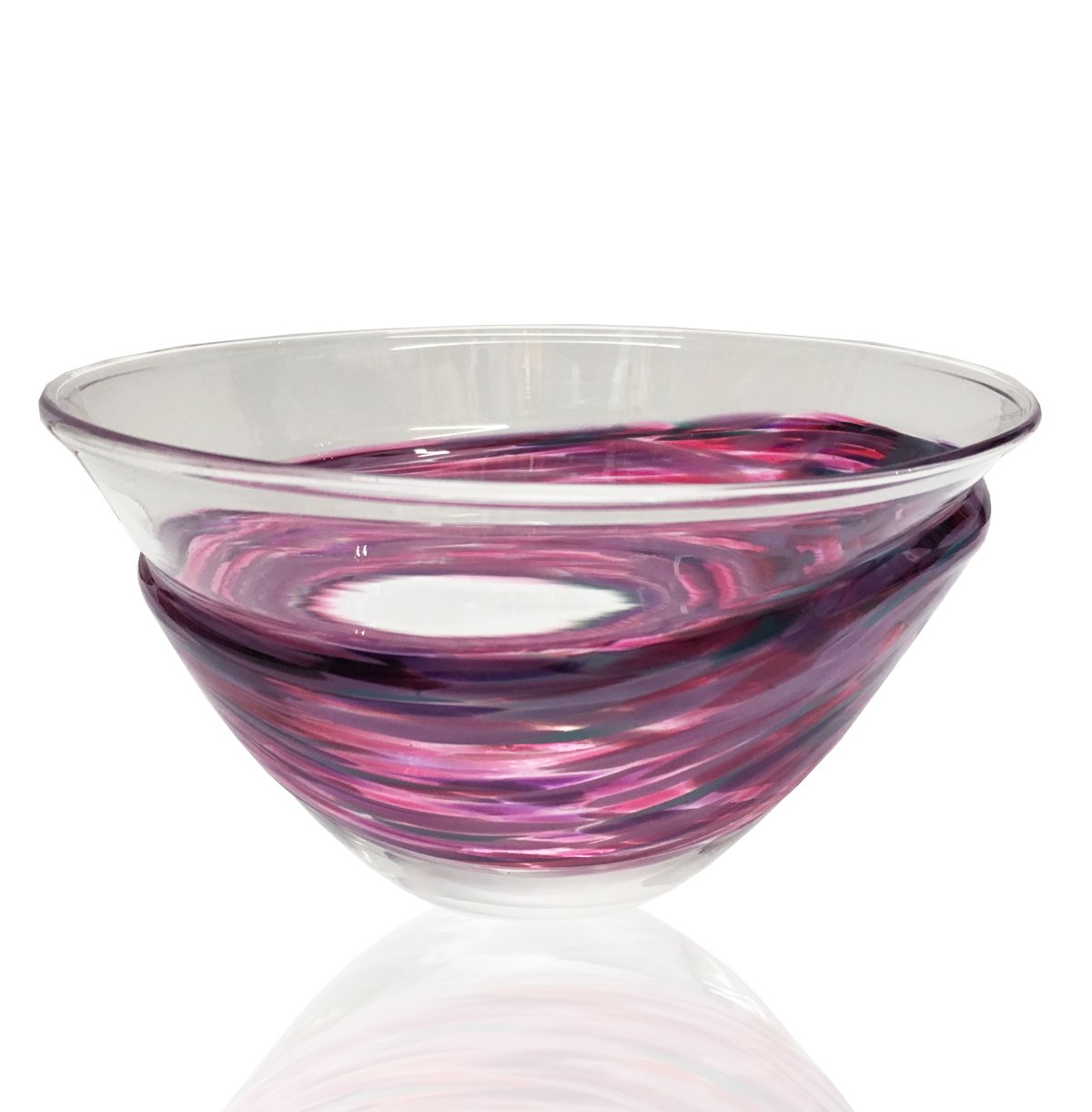 Wrap Bowls - Glass Art - Kingston Glass Studio - Blown Glass - Glass Blowing