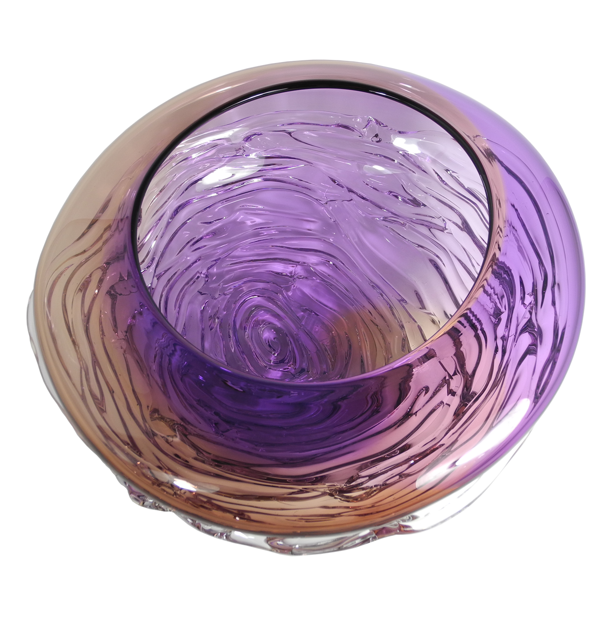 Ripple Wave Bowls - Glass Art - Kingston Glass Studio - Blown Glass - Glass Blowing