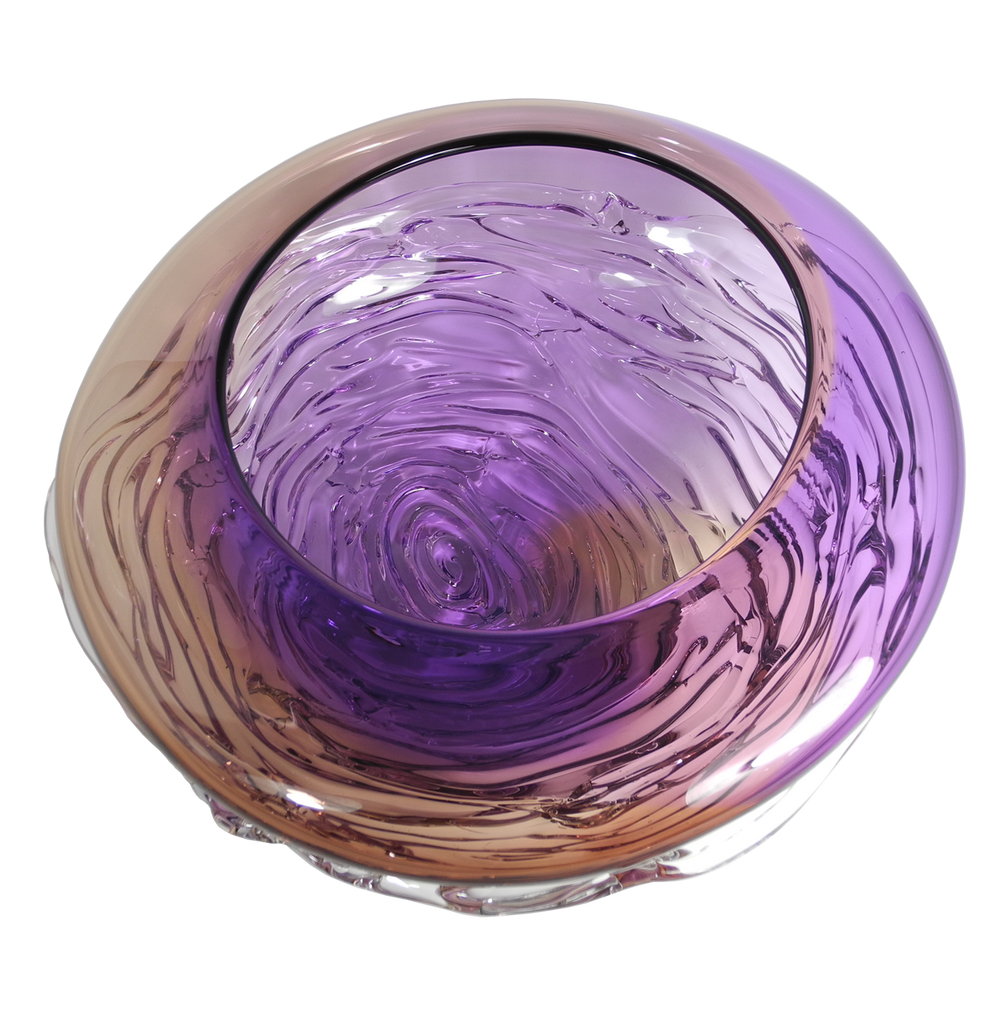 Ripple Wave Bowls - Glass Art - Kingston Glass Studio - Blown Glass - Glass Blowing