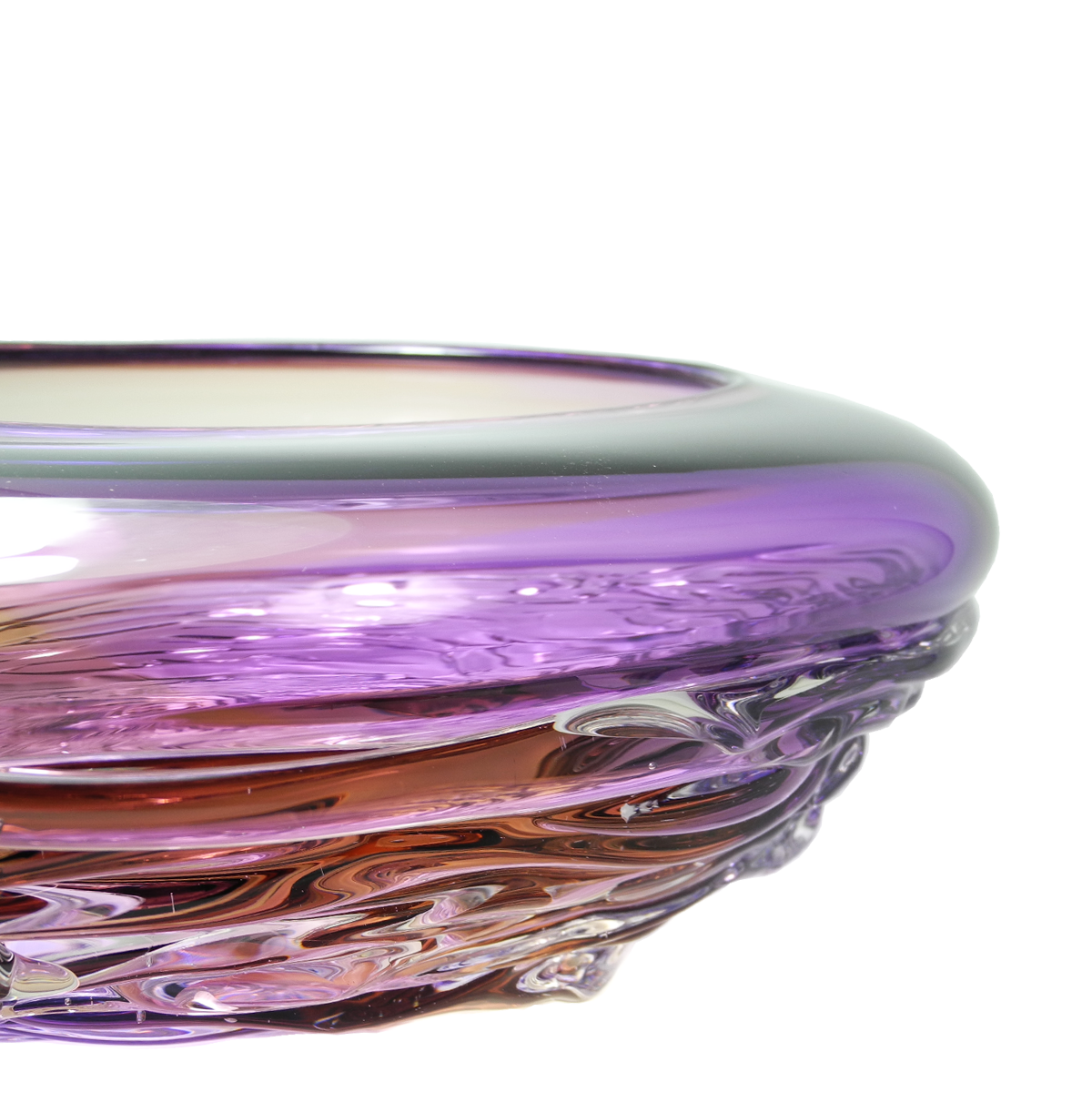 Ripple Wave Bowls - Glass Art - Kingston Glass Studio - Blown Glass - Glass Blowing