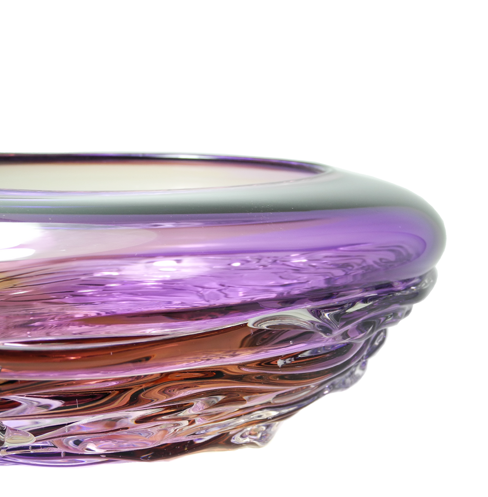Ripple Wave Bowls - Glass Art - Kingston Glass Studio - Blown Glass - Glass Blowing