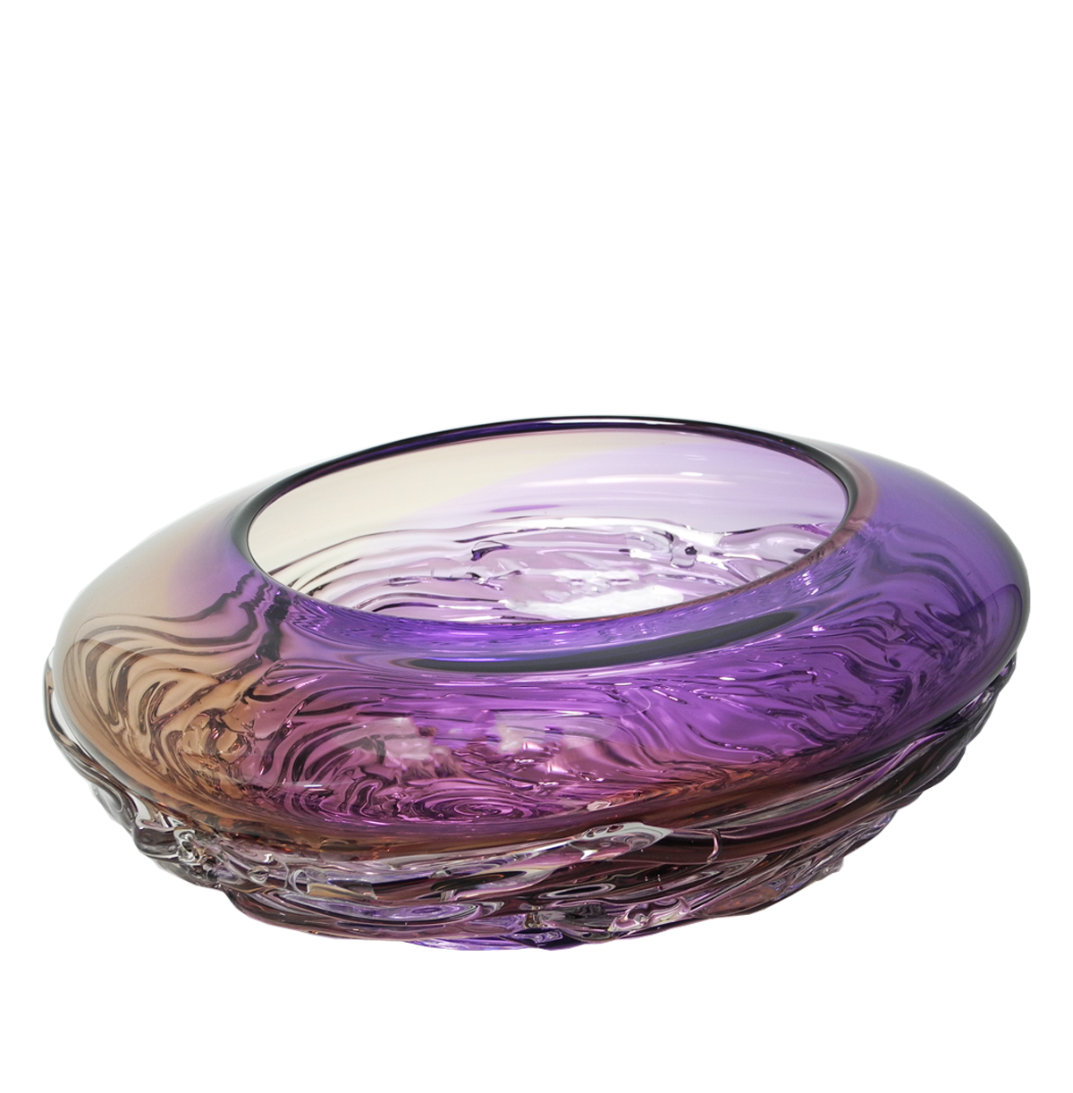 Ripple Wave Bowls - Glass Art - Kingston Glass Studio - Blown Glass - Glass Blowing