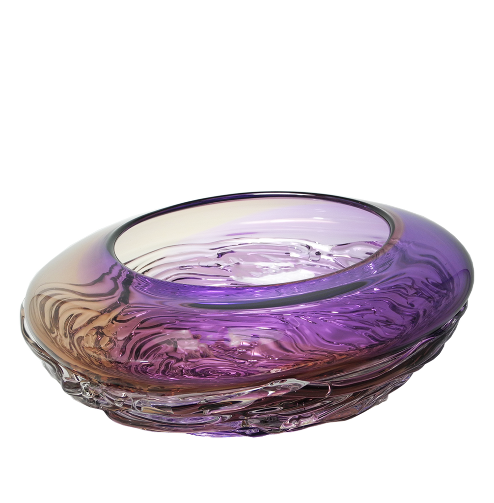 Ripple Wave Bowls - Glass Art - Kingston Glass Studio - Blown Glass - Glass Blowing