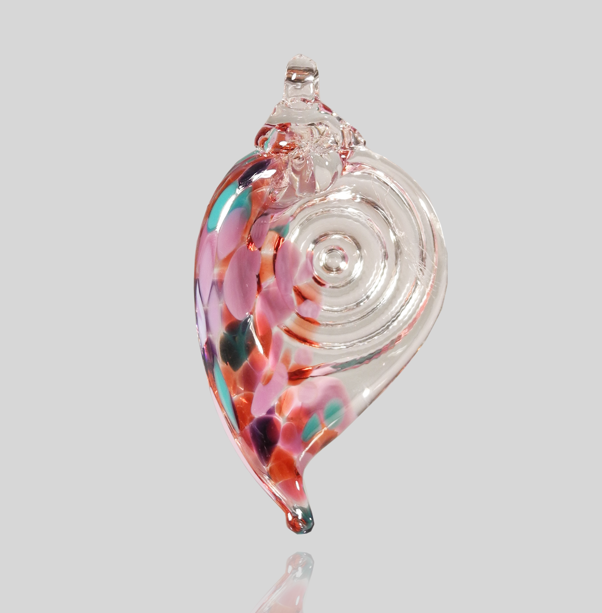 Shell Ornament - Glass Art - Kingston Glass Studio - Blown Glass - Glass Blowing