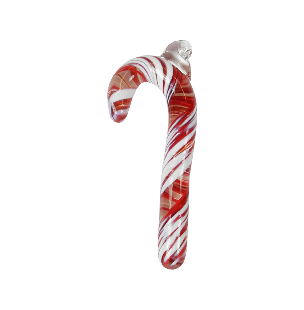 Candy Cane Ornament - Glass Art - Kingston Glass Studio - Blown Glass - Glass Blowing