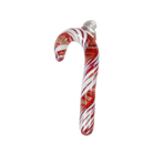 Candy Cane Ornament - Glass Art - Kingston Glass Studio - Blown Glass - Glass Blowing