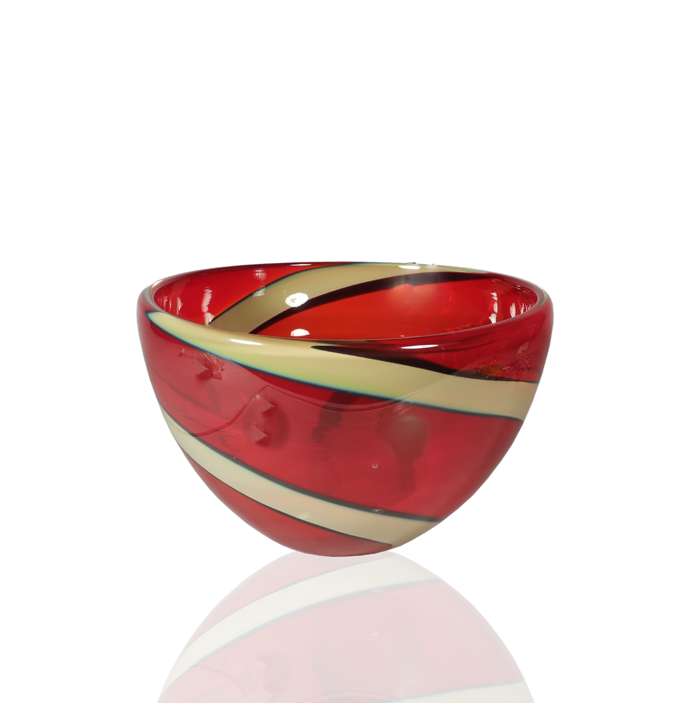 Swirl Bowls - Glass Art - Kingston Glass Studio - Blown Glass - Glass Blowing