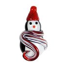 Snow Penguin Ornament - Glass Art - Kingston Glass Studio - Blown Glass - Glass Blowing