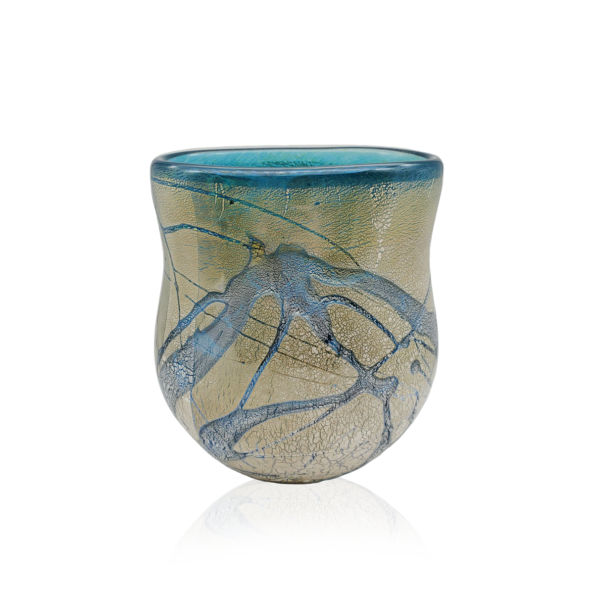 Geo Vase - Glass Art - Kingston Glass Studio - Blown Glass - Glass Blowing