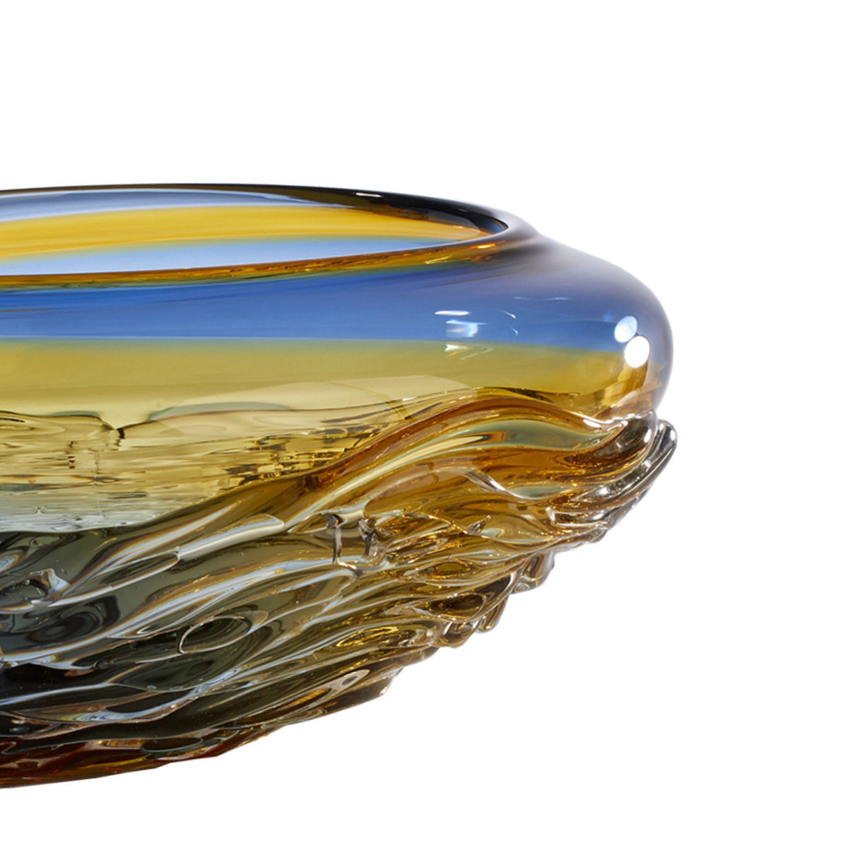 Ripple Wave Bowls - Glass Art - Kingston Glass Studio - Blown Glass - Glass Blowing