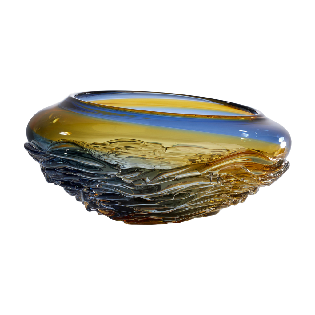 Ripple Wave Bowls - Glass Art - Kingston Glass Studio - Blown Glass - Glass Blowing