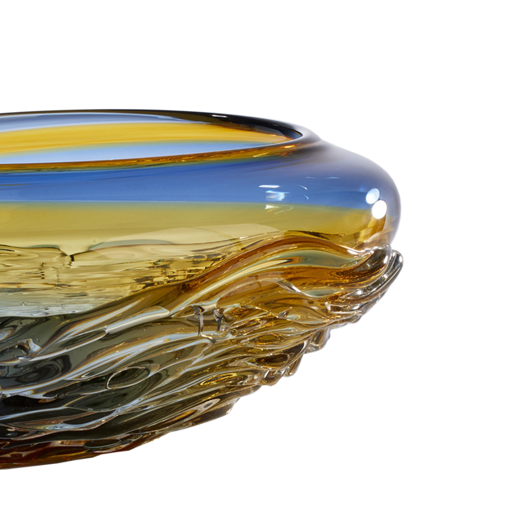 Ripple Wave Bowls - Glass Art - Kingston Glass Studio - Blown Glass - Glass Blowing