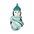 Snow Penguin Ornament - Glass Art - Kingston Glass Studio - Blown Glass - Glass Blowing