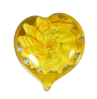 Bubble Heart - Glass Art - Kingston Glass Studio - Blown Glass - Glass Blowing