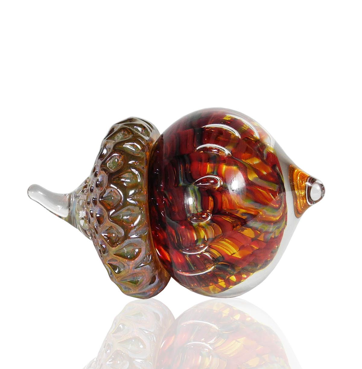 Natural Acorn - Glass Art - Kingston Glass Studio - Blown Glass - Glass Blowing